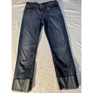 Citizens of Humanity Dani Cropped Straight Leg Jeans Women 27x24 Blue Rockabilly